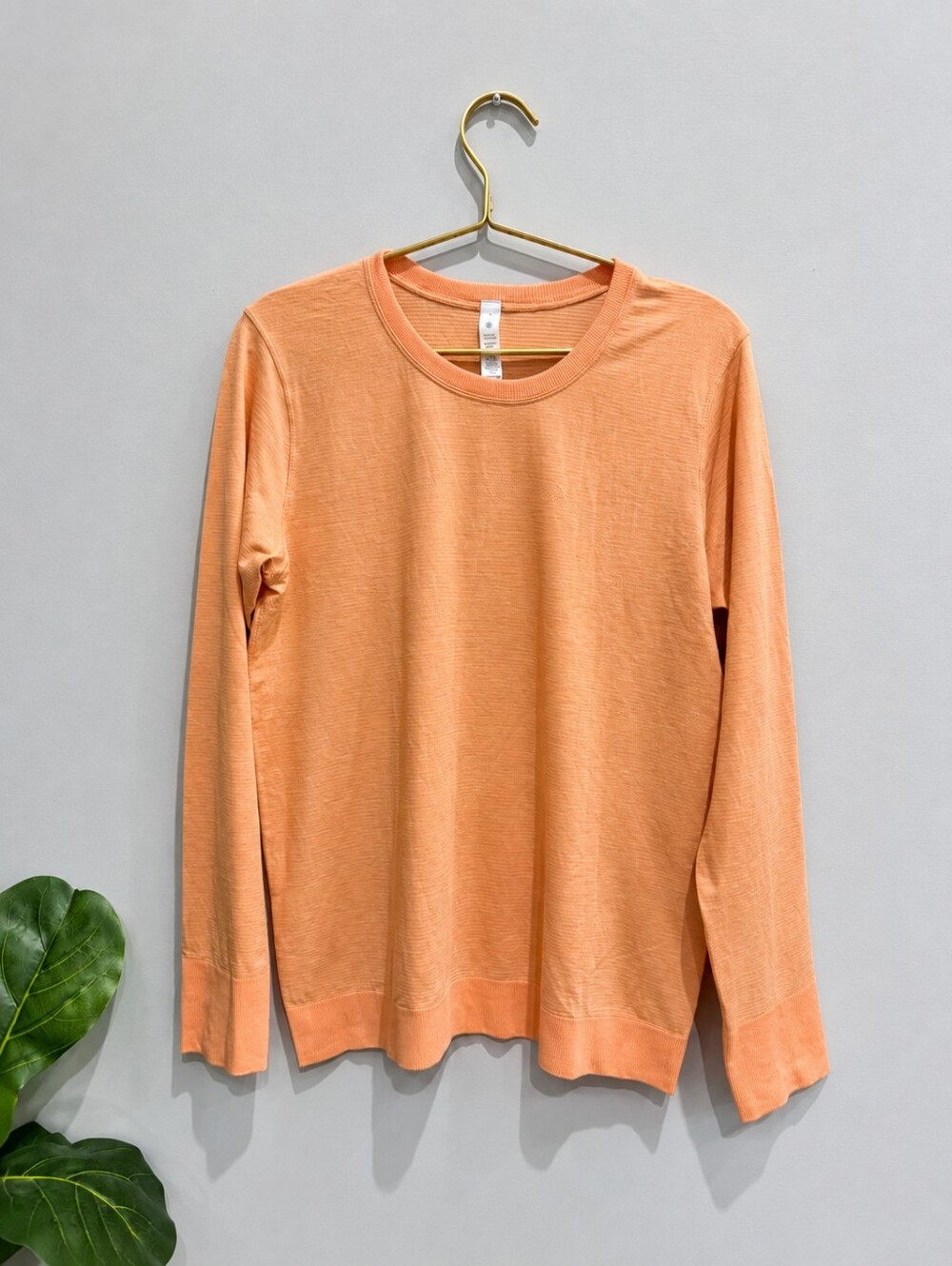NWT Lululemon Orange Long Sleeve Knit Top